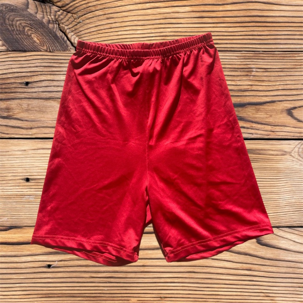 Women’s Medium Bright Red Biker Shorts